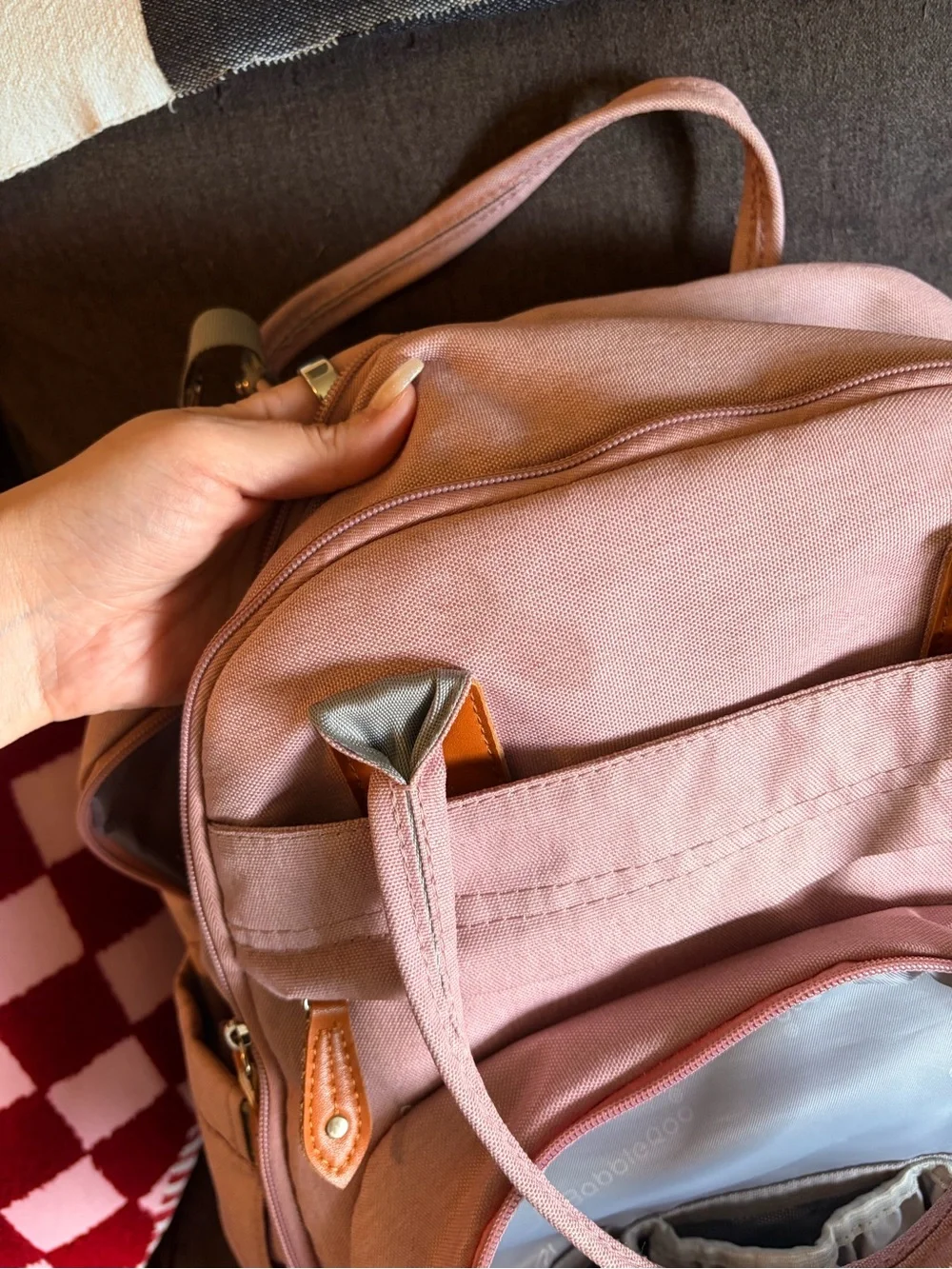 BabbleRoo Pink Diaper Bag Backpack